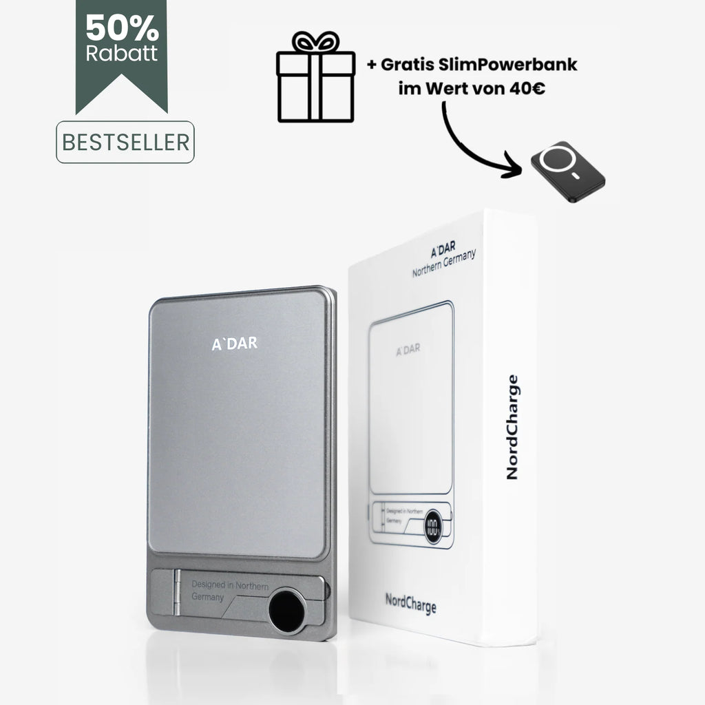 NordCharge - magnetische Powerbank mit Überhitzungsschutz