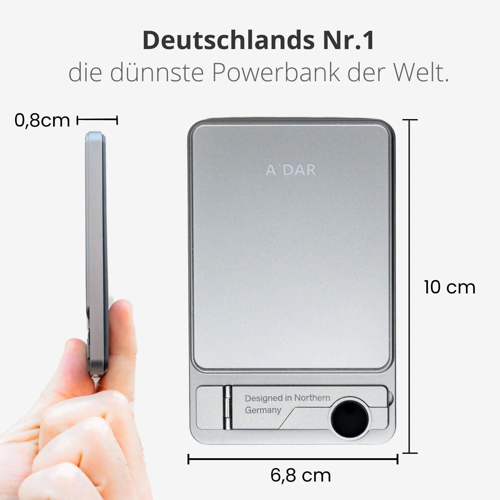 NordCharge - magnetische Powerbank mit Überhitzungsschutz